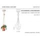 Pendule, Lustre suspendate - Lustra cu 6 pendule design italian realizat manual din ceramica si sticla AFOXÉ Mix