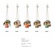 Pendule, Lustre suspendate - Lustra cu 6 pendule design italian realizat manual din ceramica si sticla AFOXÉ Mix