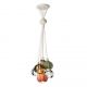 Pendule, Lustre suspendate - Lustra cu 6 pendule design italian realizat manual din ceramica si sticla AFOXÉ Mix