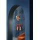 Pendule, Lustre suspendate - Lustra cu 6 pendule design italian realizat manual din ceramica si sticla AFOXÉ Mix