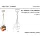 Pendule, Lustre suspendate - Lustra cu 6 pendule design italian realizat manual din ceramica si sticla AFOXÉ Mix