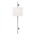 Aplica de perete design clasic BOWERY nichel lustruit, cu 2 surse de lumina 