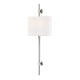 Aplica de perete design clasic BOWERY nichel lustruit, cu 2 surse de lumina 