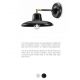 Aplice, corpuri de iluminat pentru pereti - Aplica de perete design retro realizata manual din ceramica B&W