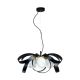 Candelabre, Lustre - Lustra design modern Nela negru, auriu 65cm