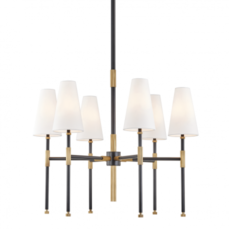 Candelabre, Lustre - Candelabru LUX design clasic BOWERY bronz antichizat, cu 6 surse de lumina