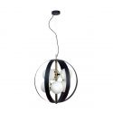 Lustra design modern Nela negru, auriu 50cm