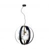 Lustra design modern Nela negru, auriu 50cm