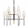 Candelabru LUX design clasic BOWERY bronz antichizat, cu 9 surse de lumina 