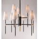 Candelabre, Lustre - Candelabru LUX design clasic BOWERY bronz antichizat, cu 9 surse de lumina
