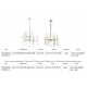 Candelabre, Lustre - Candelabru LUX design clasic BOWERY nichel lustruit, cu 9 surse de lumina