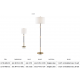 Lampadare - Lampadar, lampa de podea design clasic BOWERY bronz antichizat