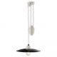 Pendule, Lustre suspendate - Lustra cu inaltime reglabila design retro realizata manual B&W