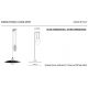 Pendule, Lustre suspendate - Lustra cu inaltime reglabila design retro realizata manual B&W