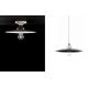 Pendule, Lustre suspendate - Lustra, Pendul design retro realizata manual B&W, diametru 35cm