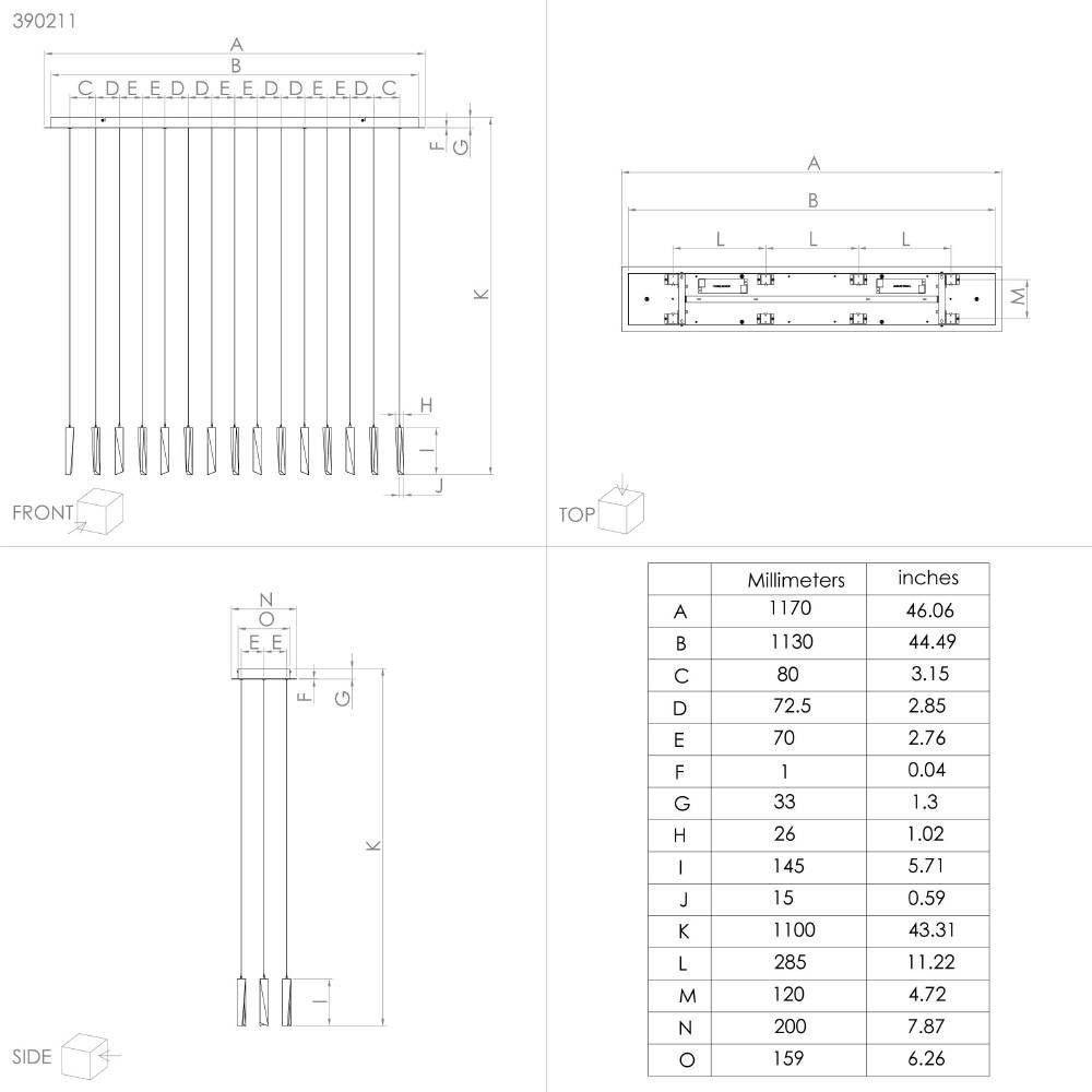 Lustra LED Dimabila Design Modern Sardenara Negru Transparent Cand