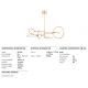 Candelabre, Lustre - Lustra LED dimabila design modern SATURN