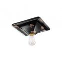 Plafoniera design retro realizata manual din ceramica VINTAGE, 31x31cm