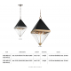 Pendule, Lustre suspendate - Pendul LUX design modern COLTRANE small, nichel lustruit