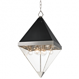 Pendul LUX design modern COLTRANE big, nichel lustruit