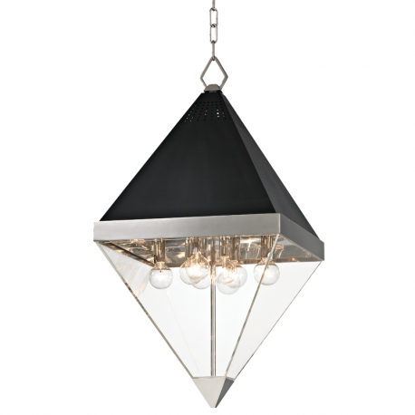 Pendule, Lustre suspendate - Pendul LUX design modern COLTRANE big, nichel lustruit