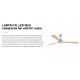 Lustre cu ventilator - Lustra cu Ventilator si telecomanda LANTAU XL DC LED nickel/lemn pin