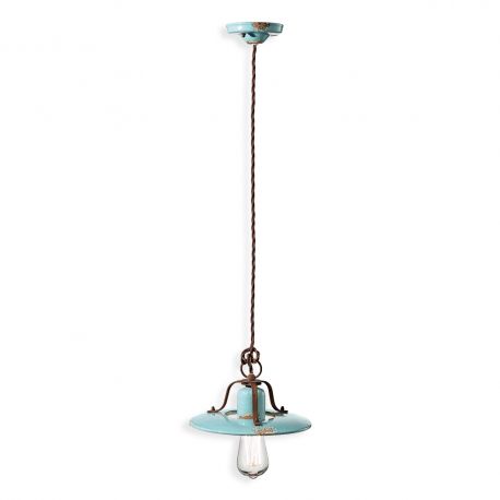 Pendule, Lustre suspendate - Pendul design retro realizat manual din ceramica COUNTRY, 25cm