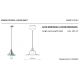 Pendule, Lustre suspendate - Pendul design retro realizat manual din ceramica COUNTRY, 25cm