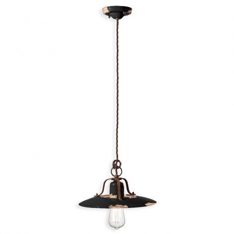 Pendule, Lustre suspendate - Pendul design retro realizat manual din ceramica COUNTRY, 30cm