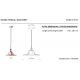 Pendule, Lustre suspendate - Pendul design retro realizat manual din ceramica COUNTRY, 30cm