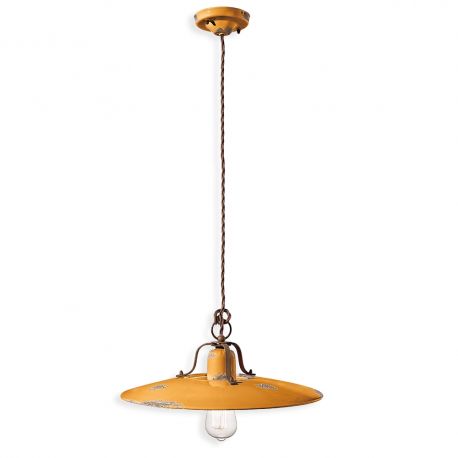 Pendule, Lustre suspendate - Pendul design retro realizat manual din ceramica COUNTRY, 40cm