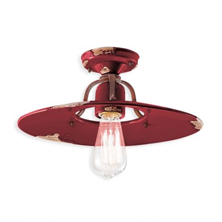 Plafoniere - Plafoniera design retro realizata manual din ceramica COUNTRY, 40cm