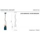 Pendule, Lustre suspendate - Pendul design retro realizat manual din ceramica INDUSTRIAL