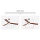 Lustre cu ventilator - Lustra cu Ventilator si telecomanda LANTAU L LED nickel/ lemn maro