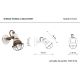Aplice, corpuri de iluminat pentru pereti - Aplica de perete design retro realizat manual din ceramica LOFT