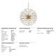 Candelabre, Lustre - Candelabru LUX design modern DUNKIRK alama antichizata, cu 8 surse de lumina