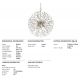 Candelabre, Lustre - Candelabru LUX design modern DUNKIRK nichel lucios, 8 surse de lumina