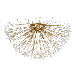 Pendule, Lustre suspendate - Plafoniera LUX design modern DUNKIRK alama antichizata, cu 6 surse de lumina