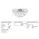 Plafoniere - Plafoniera LUX design modern DUNKIRK nichel lucios, cu 6 surse de lumina