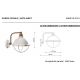 Aplice, corpuri de iluminat pentru pereti - Aplica design retro realizata manual din ceramica INDUSTRIAL