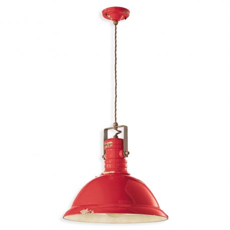 Pendule, Lustre suspendate - Lustra design retro realizata manual din ceramica INDUSTRIAL