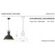 Pendule, Lustre suspendate - Lustra design retro realizata manual din ceramica INDUSTRIAL