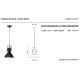 Pendule, Lustre suspendate - Pendul design retro realizata manual din ceramica INDUSTRIAL