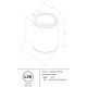 Aplice - Aplica LED de perete pentru exterior IP65 Shim negru 5W