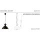 Pendule, Lustre suspendate - Lustra design retro realizata manual din ceramica INDUSTRIAL