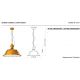 Pendule, Lustre suspendate - Lustra design retro realizata manual din ceramica INDUSTRIAL