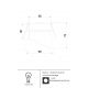 Spoturi tavan fals - Spot incastrabil design modern Lipari alb, auriu