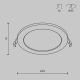 Spoturi tavan fals - Spot LED incastrabil design modern IP44 Stockton alb 17cm