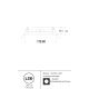 Spoturi tavan fals - Spot LED incastrabil design modern IP44 Stockton alb 17cm