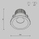 Spoturi tavan fals - Spot LED incastrabil design modern IP44 Zoom alb